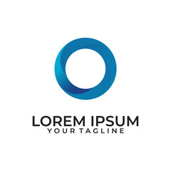 abstract O logo vector design template