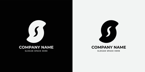 Initial letter ss, ss, s, an elegant  minimal monogram logo design vector template