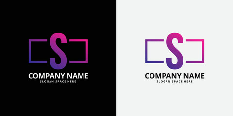 Letter S gradient Logo Design Icon Vector Symbol template