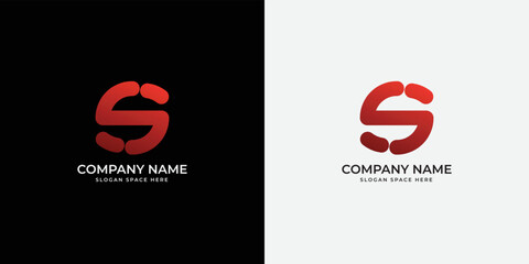 Letter S gradient Logo Design Icon Vector Symbol template