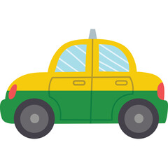 Taxi transport catoon