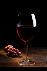 Taça de vinho tinto