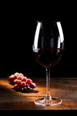 Taça de vinho tinto