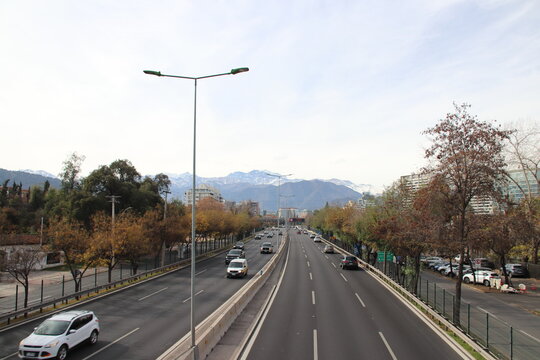 Kennedy Expressway In Santiago, Chile