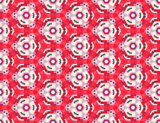 Korean traditional patchwork background of silk fabric pattern.
