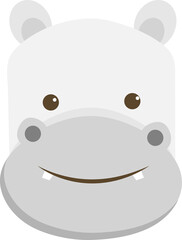 Hippopotamus Cartoon Illustration
