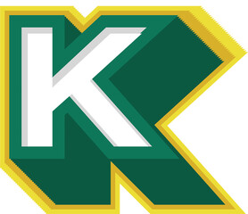 Green 3D Alphabet Letter Effect