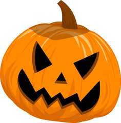 Pumpkin for Halloween Decorative Element