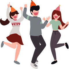 Office Worker Dancing Illustration