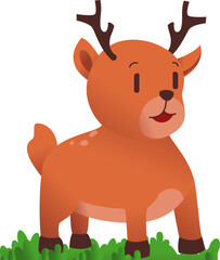 Cartoon deer illustration