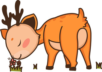 Cartoon deer illustration