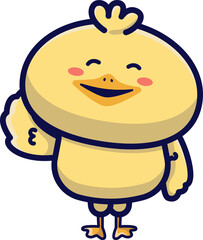 Obraz premium Cartoon duck illustration