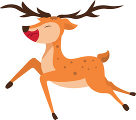 Fototapeta na wymiar Cartoon deer illustration