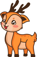 Cartoon deer illustration