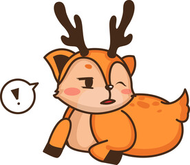 Cartoon deer illustration