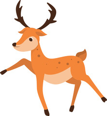Cartoon deer illustration
