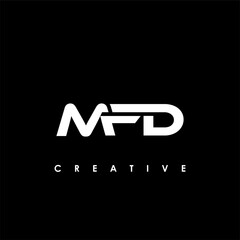 MFD Letter Initial Logo Design Template Vector Illustration