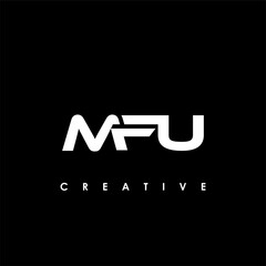 MFU Letter Initial Logo Design Template Vector Illustration