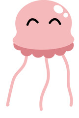 Cartoon jellyfish illustration