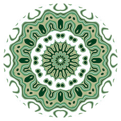 spiritual symbol round ornament