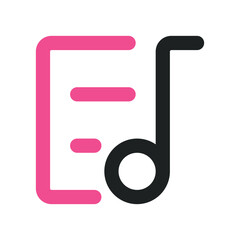 Music Icon with Two Tone 