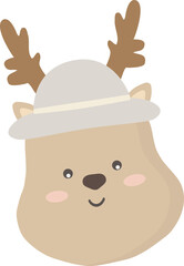 Cartoon deer illustration