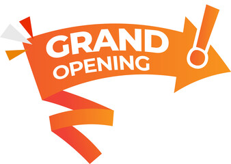 Grand opening label