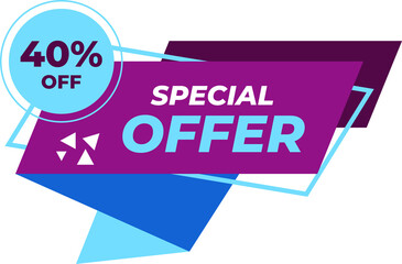 Sale banner and price tag label