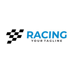 racing logo vector design template