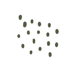 abstract green dots