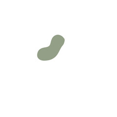 green abstract shape