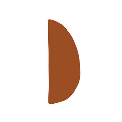 brown abstract shape