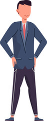 Cartoon businessman character