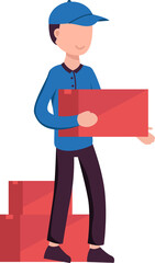 Delivery man character