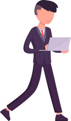Cartoon businessman character