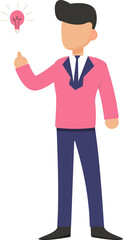 Cartoon businessman character
