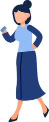 Businesswoman character illustration