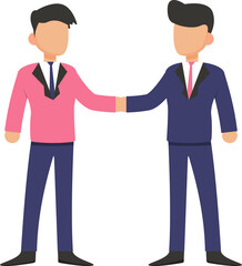 Cartoon businessman character