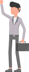 Cartoon businessman character
