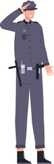 Cartoon policeman character