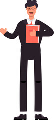 Businessman character illustration