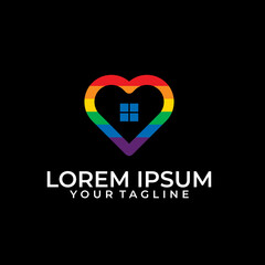 love home logo vector design template