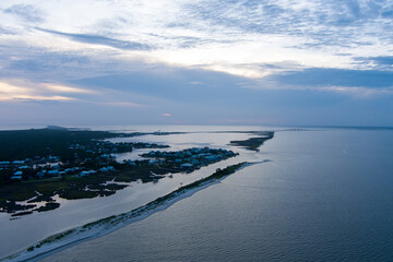 View of Dauphin Island, Alabama 