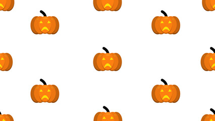 Halloween spooky pumpkin wallpaper illustration, perfect for wallpaper, backdrop, postcard, background for your design