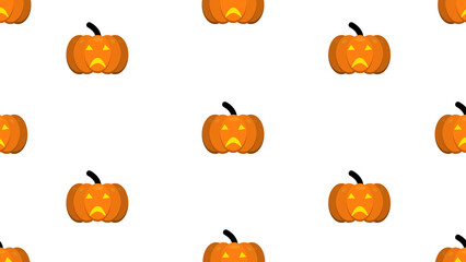 Halloween spooky pumpkin wallpaper illustration, perfect for wallpaper, backdrop, postcard, background for your design