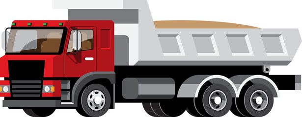 Cartoon box truck illustration