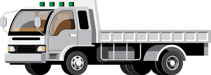 Cartoon box truck illustration