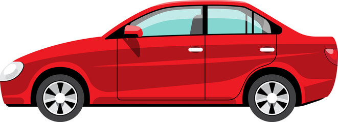 Cartoon car sedan illustration