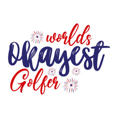 Worlds Okayest Golfer svg