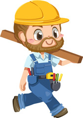 Construction worker character